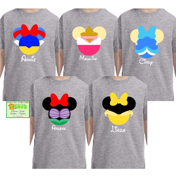 disney princess family shirts