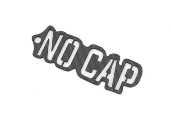 NO CAP Carbon Fiber Keychain