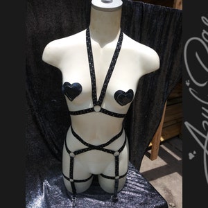 Elastisches Body Harness/Cage Set