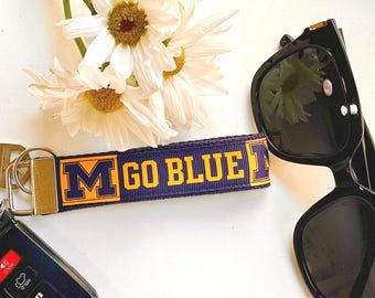 University of Michigan Key Chain Wristlet Key Fob