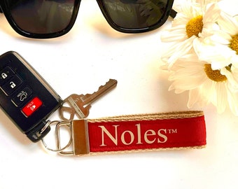 FSU Seminoles College Key Chain Wristlet Key Fob