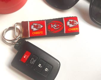 Kansas City Chiefs Key Chain Wristlet Key Fob