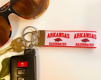 University of Arkansas Razorbacks Key Chain Wristlet Key Fob