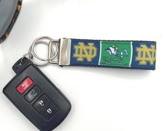 Notre Dame Fighting Irish Key Chain Wristlet Key Fob