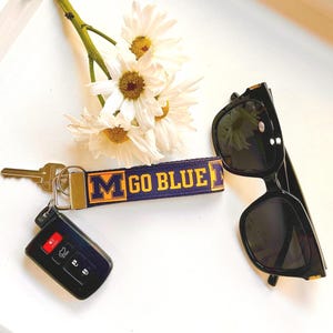 University of Michigan Key Chain Wristlet Key Fob