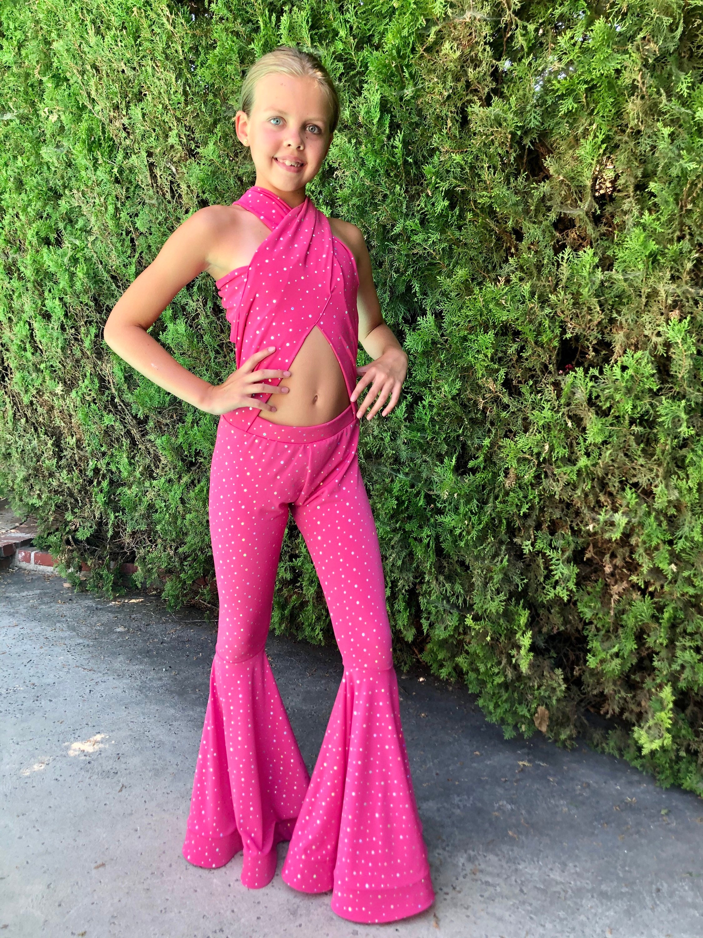 Selena Costume Purple outfit Girls Size | Etsy