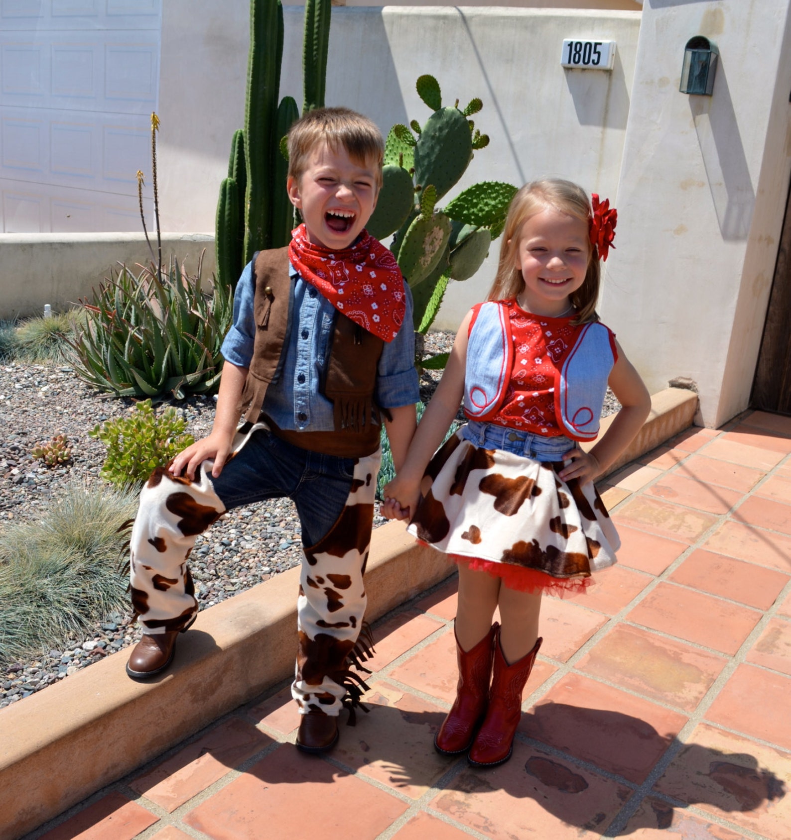 Cowboy Costume Set for Boys Custom Made Size 2345678Y Etsy Australia