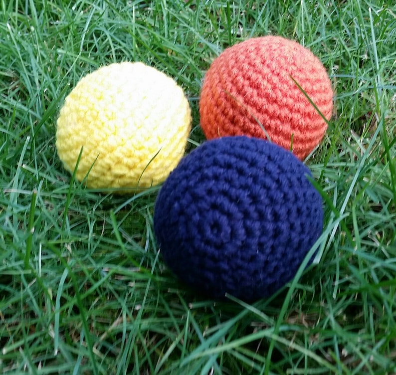 Pet Toy Ball With Squeaker or NO Squeaker Dog and Cat Toys Crochet Ball