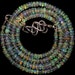 18.7'' AAA smooth roundel shape multi wello fire Ethiopian opal beads strands good quality wholesale price. 0295