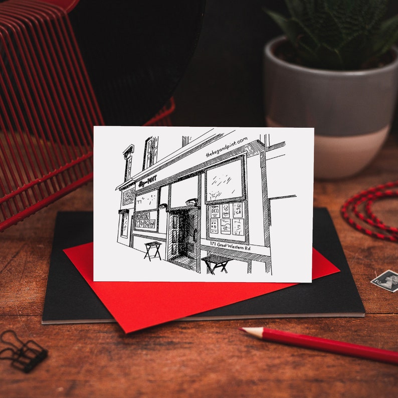 Hug and Pint Glasgow Card Music Card Glasgow Greetings Etsy UK