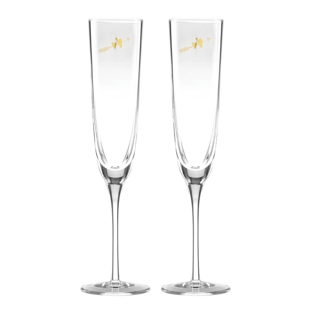 Kate Spade Wedding Two Hearts Flutes Kate Spade Cake Knife and Server Set Kate Spade Toasting