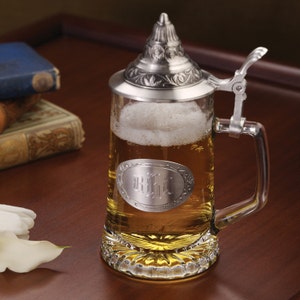 Stein alemán / Regalos de padrinos / Vaso de cerveza / Stein de cerveza personalizado / Regalos para él / Taza de cerveza personalizada / Barware / Personalización gratuita