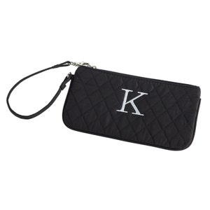 Pulsera de microfibra acolchada / Monedero monograma cartera / Monedero monograma / Embrague personalizado / Regalo de dama de honor / Personalización gratuita