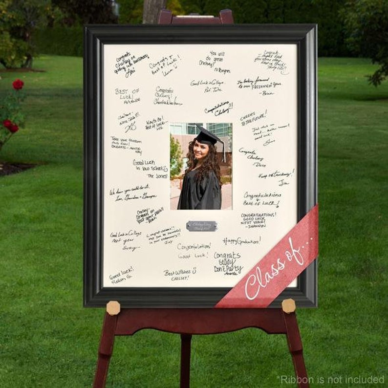 Graduation Guest Book Photo Frame Graduation Wishes And Etsy Graduation Guest Book Photo Frame Graduation Wishes And Etsy