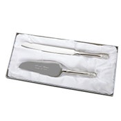 Westwood Serving Set with Free Initial on Handles | Wedding Cake Serving Set | Engraved Cake Knife and Server Set | Free Personalization