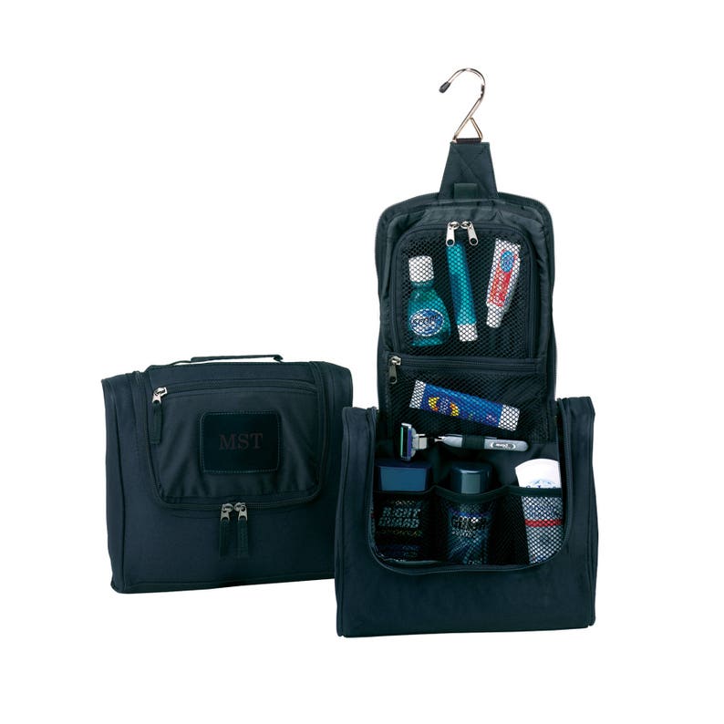 personalised hanging toiletry bag