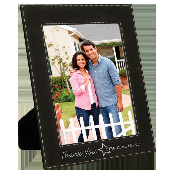 Laserable Leatherette Photo Frame | Custom Picture Frame | 4x6, 5x7, or 8x10 frame | Personalized Gift | Bridesmaid Gift | Christmas Gift