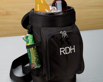 Soft-sided Black Cooler  | Golf Cooler | Golf Gift | Groomsmen Gift | Insulated Cooler | Cooler Bag | Gifts for Him | Free Personalization