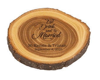 Personalized Wood Coasters | Engraved Wood Coaster | Wedding Favors  | Coaster | Wood Coaster | Rustic Wedding | Rustic Wood Coasters