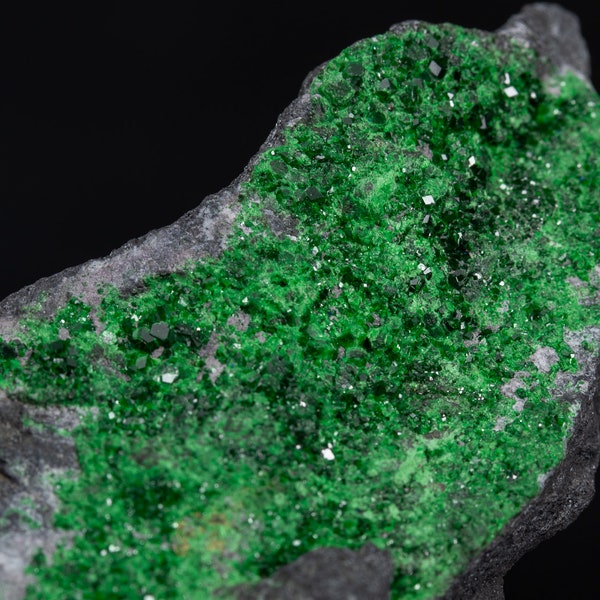 Large Uvarovite crystals stone specimen garnet druzy zodiac 9.94 oz, natural stone, healing crystal #2174T