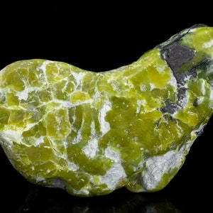 Green LIZARDITE polished tumbled palm stone 10.2 oz healing chakra crystal specimen 3823T NORWAY imagem 2