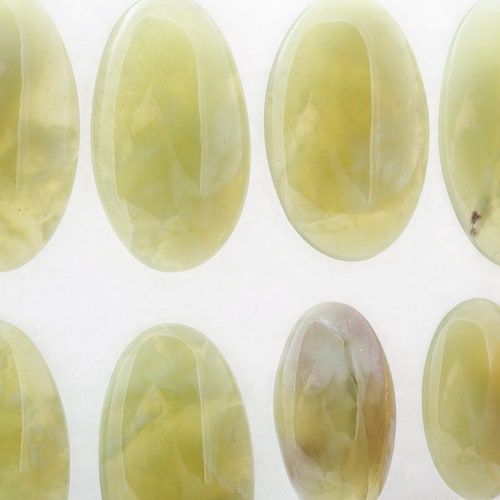 16x HYDROGROSSULAR Vesuvian cabochon, pendant, crystal healing, shops heart chakra #1023P