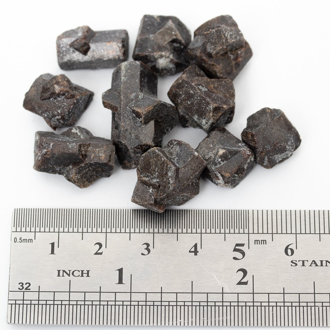 Cross Rocks Staraulite 10x STAUROLITE Cross Crystal 1.22 Oz Specimen Healing Stone #3784T ...