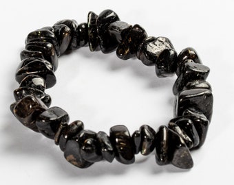 Rare Polished NUUMMITE bracelet beads crystal polished stone #5050P - GREENLAND