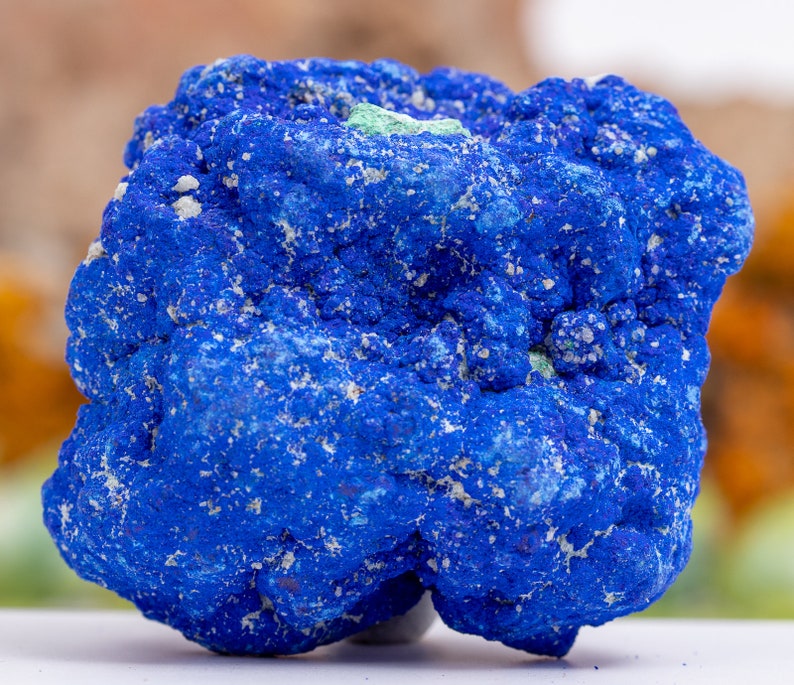 Blue AZURITE Crystal Geode Mineral worry chakra stone 3.52 oz Etsy