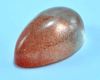 Original STRAWBERRY QUARTZ Polished cabochon 20 ct jewerly pendant #6413 - KAZAKHSTAN