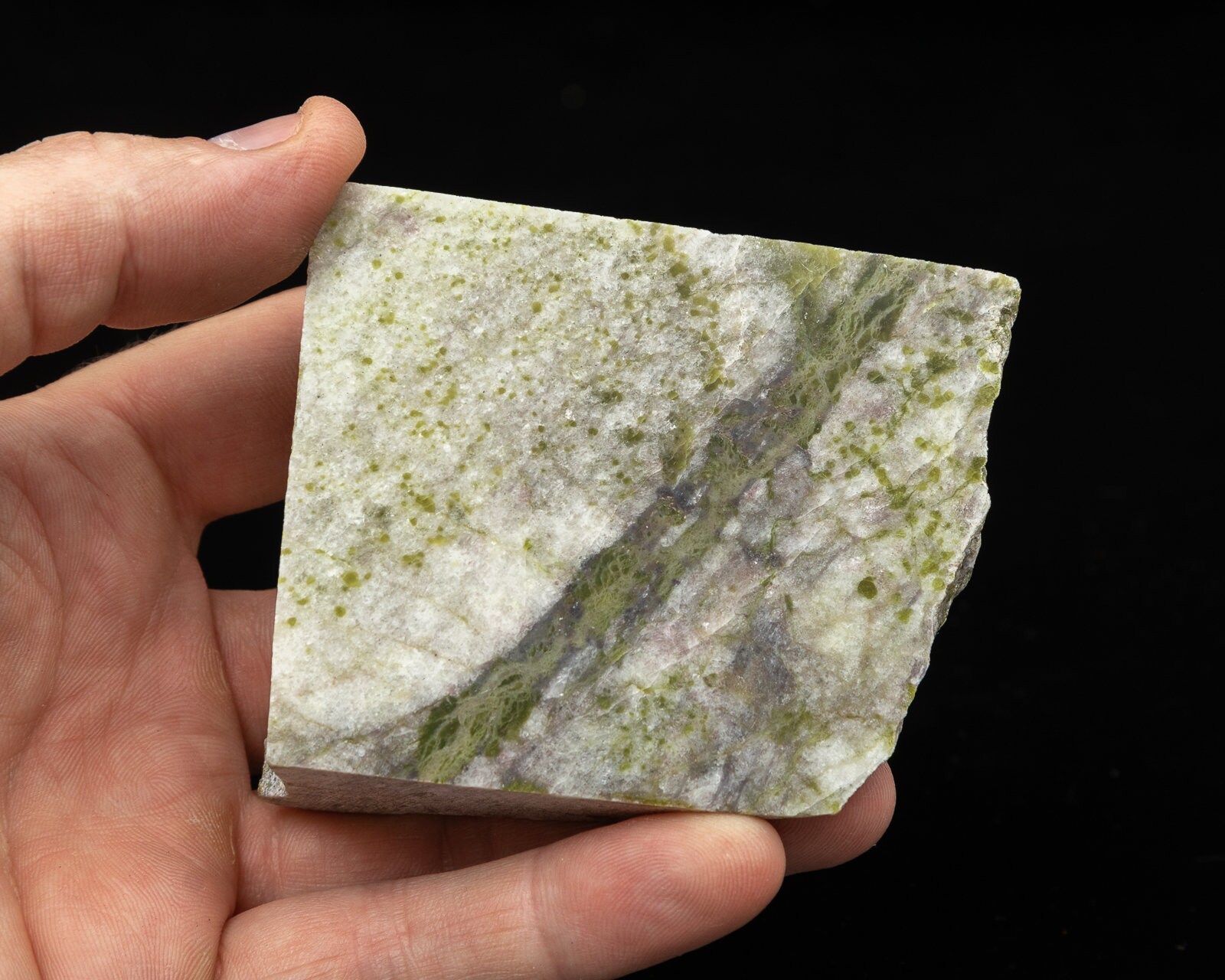 Green LIZARDITE Polished Crystal 8.25 Oz Healing Chakra