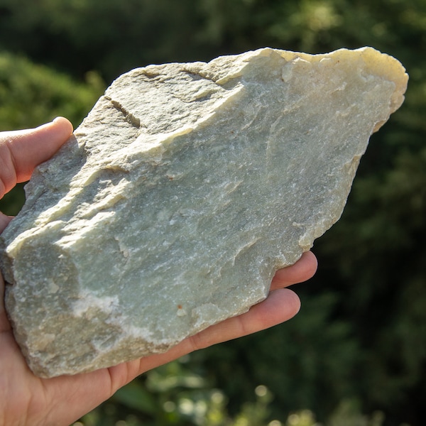 Green NEPHRITE Jade rough raw stone specimen 2.78 LBS lapidary  #3160T