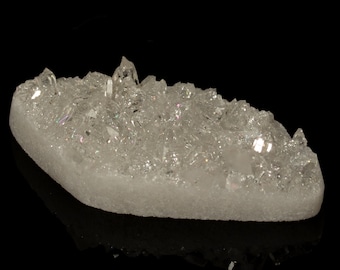Druzy QUARTZ  crystal cabochon pendant 0.07 oz #4743P