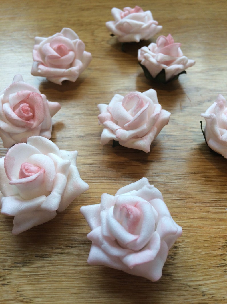 Pink rose heads flower foam ideal for crafts card making decorate tables gifts centre pieces