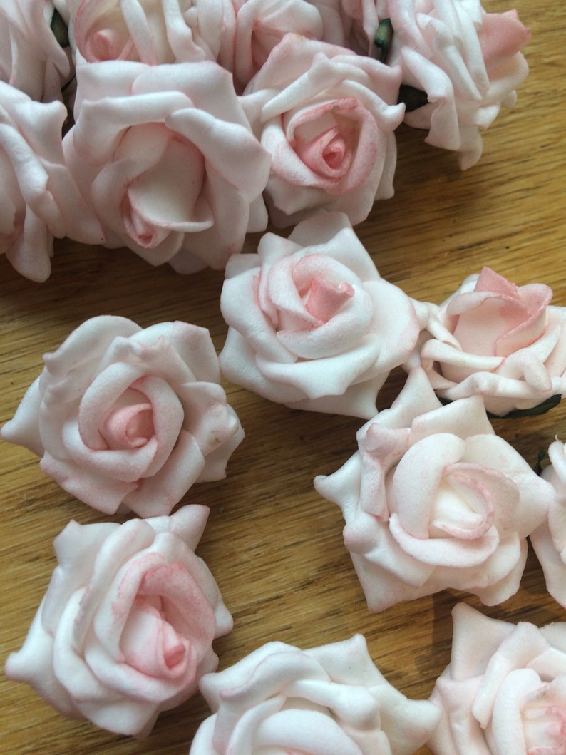 Pink rose heads flower foam ideal for crafts card making decorate tables gifts centre pieces