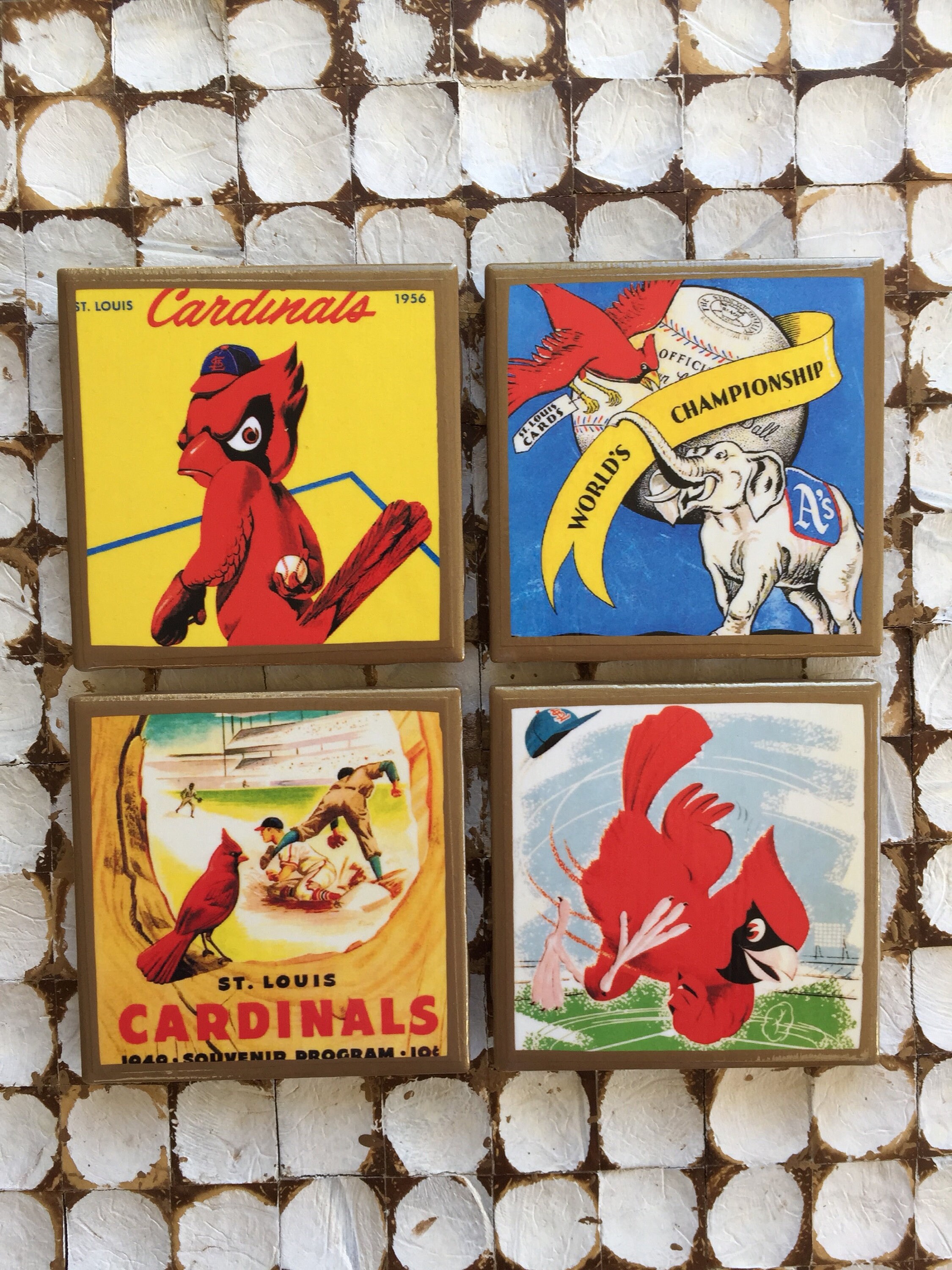 Vintage St. Louis Cardinals Baseball Art - Row One Brand