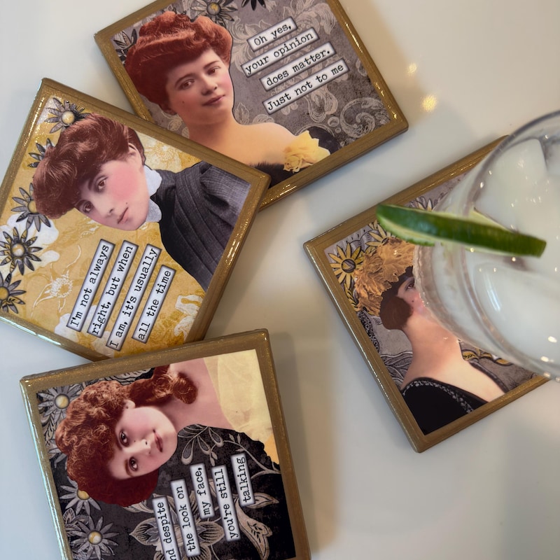 Ladies Funny Coasters - Etsy