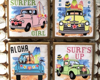 COSTAS! Porta-copos surfista com detalhes dourados
