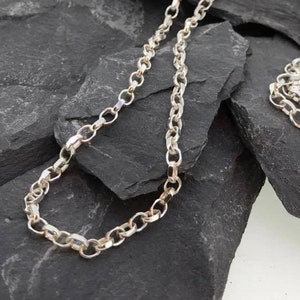 Sterling Silver Belcher chain with lobster clasp