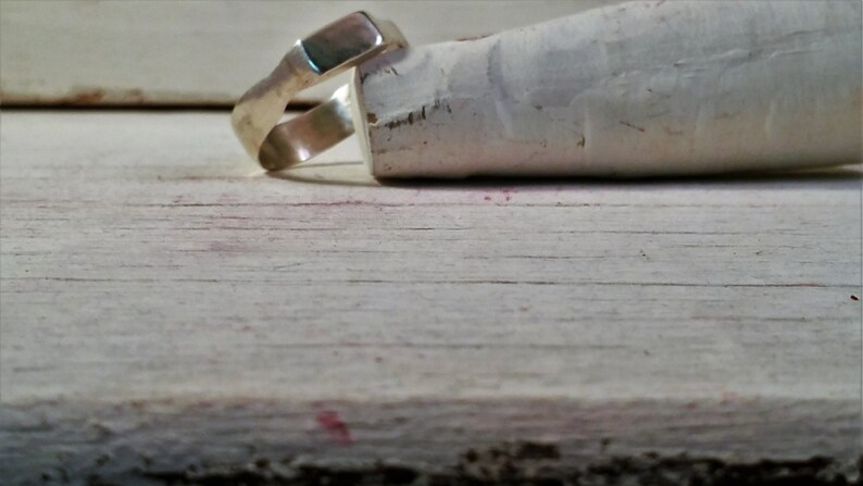Elegant Solid Men/'s Ring made from sterling silver and plated into gold.