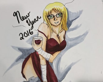 Original Copic Art: Houren New Year 2016