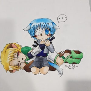 オリジナルコピックアート：カリクとカゼヒコ