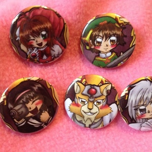 Cardcaptor Sakura Buttons