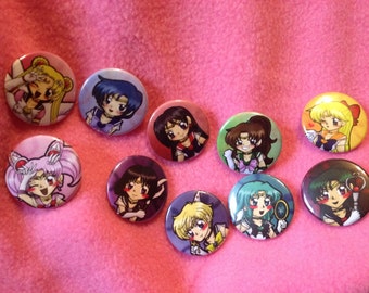 Sailor Moon Buttons