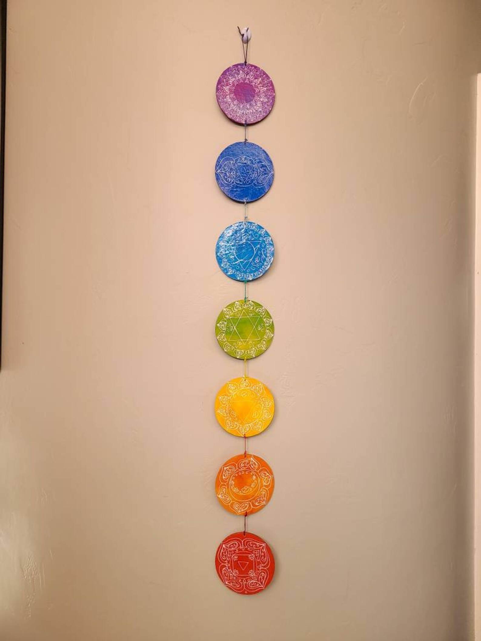 Chakras Wall Decor Wall Hanging Chakra Etsy