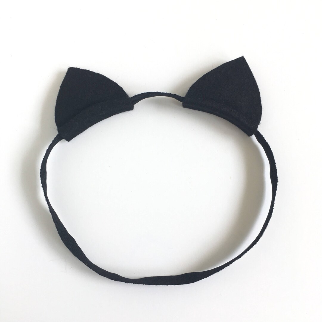 Cat Ears Headband Elastic Cat Ears Halloween Headband Etsy