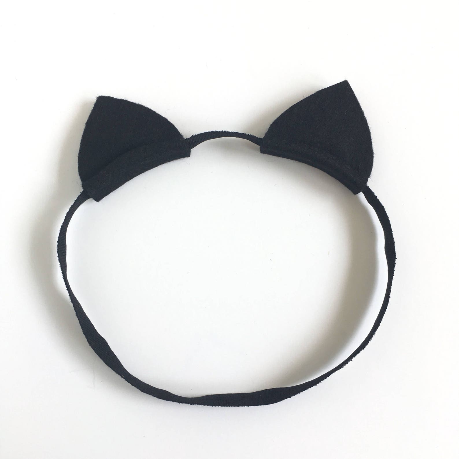 Cat Ears Headband Elastic Cat Ears Halloween Headband Etsy