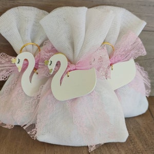 10pcs Greek orthodox boubounieres, christening favor, boubounieres, baptism, swan boubounieres, key ring favors, girl baptism