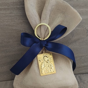 10pcs Greek orthodox boubounieres, christening favor, boubounieres, baptism, icon boubounieres, wedding favors, key ring favors