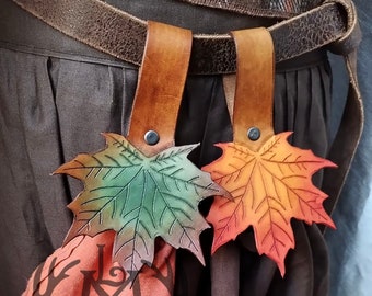 Maple Leaf Skirt Hike / Skirt Hanger | Renfaire, Renaissance Fair, Festival, Elven, Fairy, Celtic